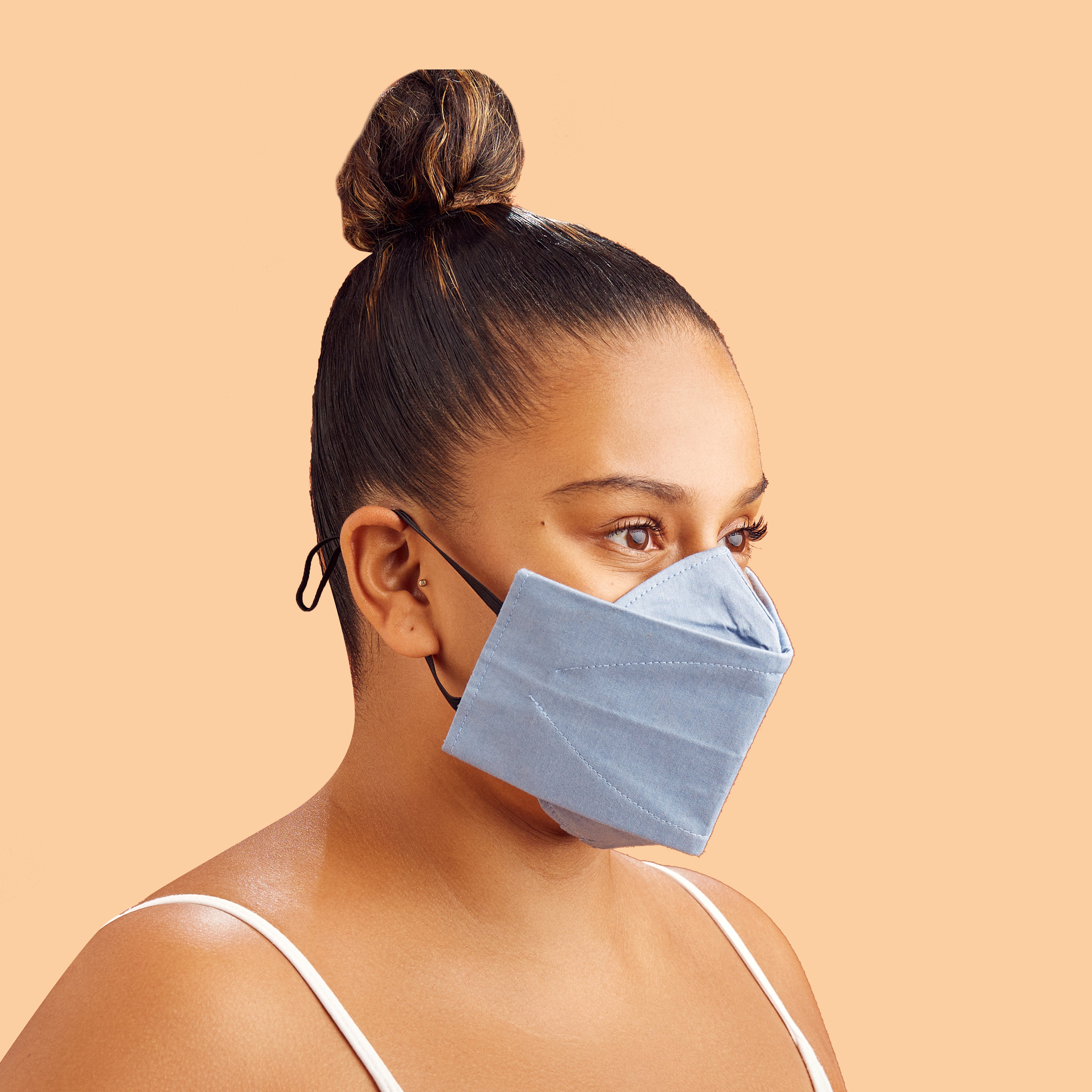 Kaiem Solid Color Winged Face Mask